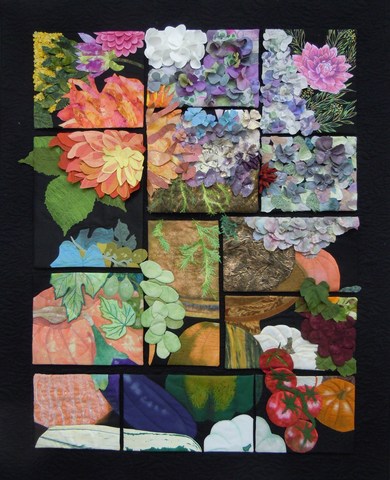 Fabric art on display at Canby Public Library