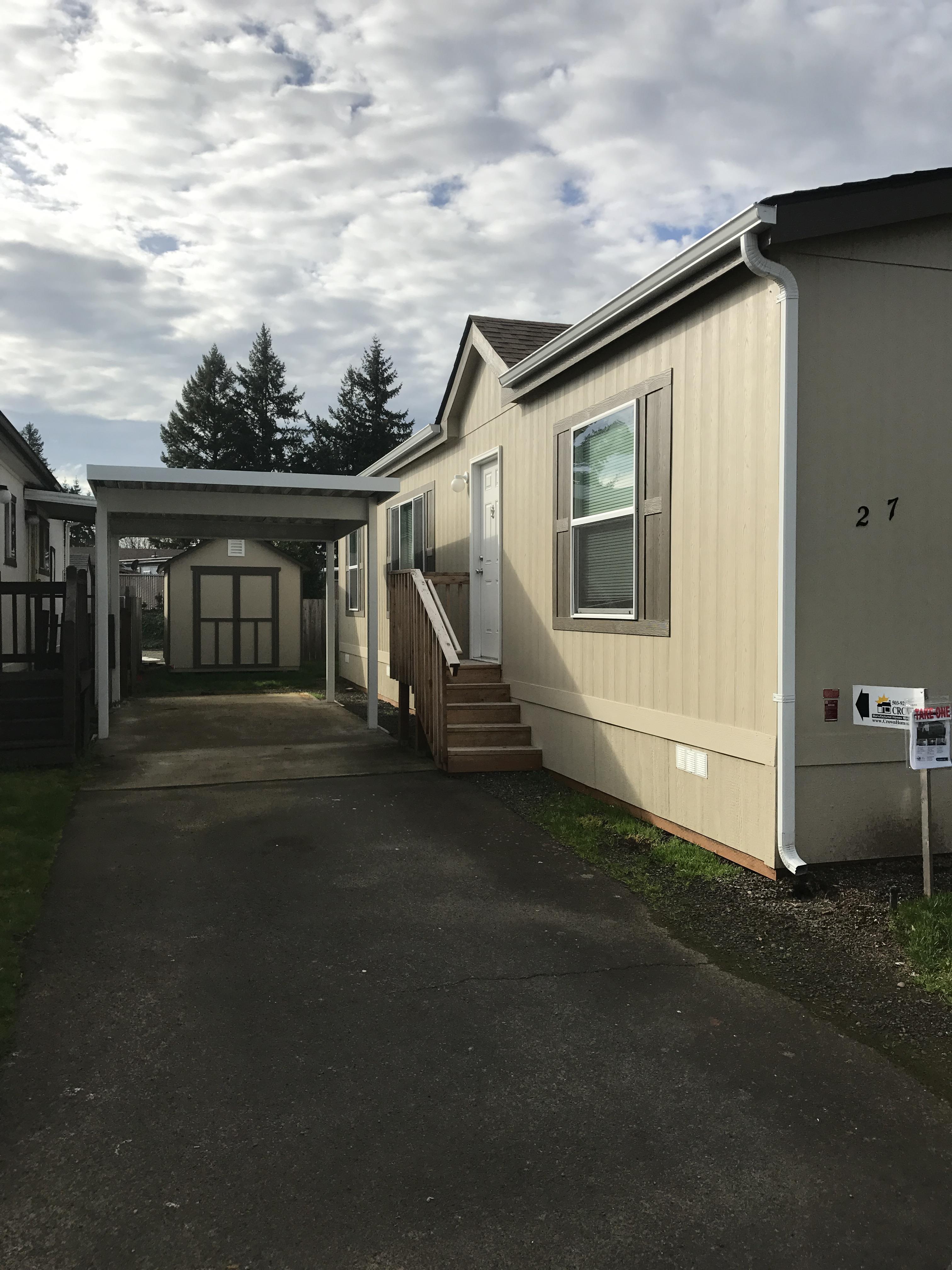 Senior Park brand new manufactured home. 